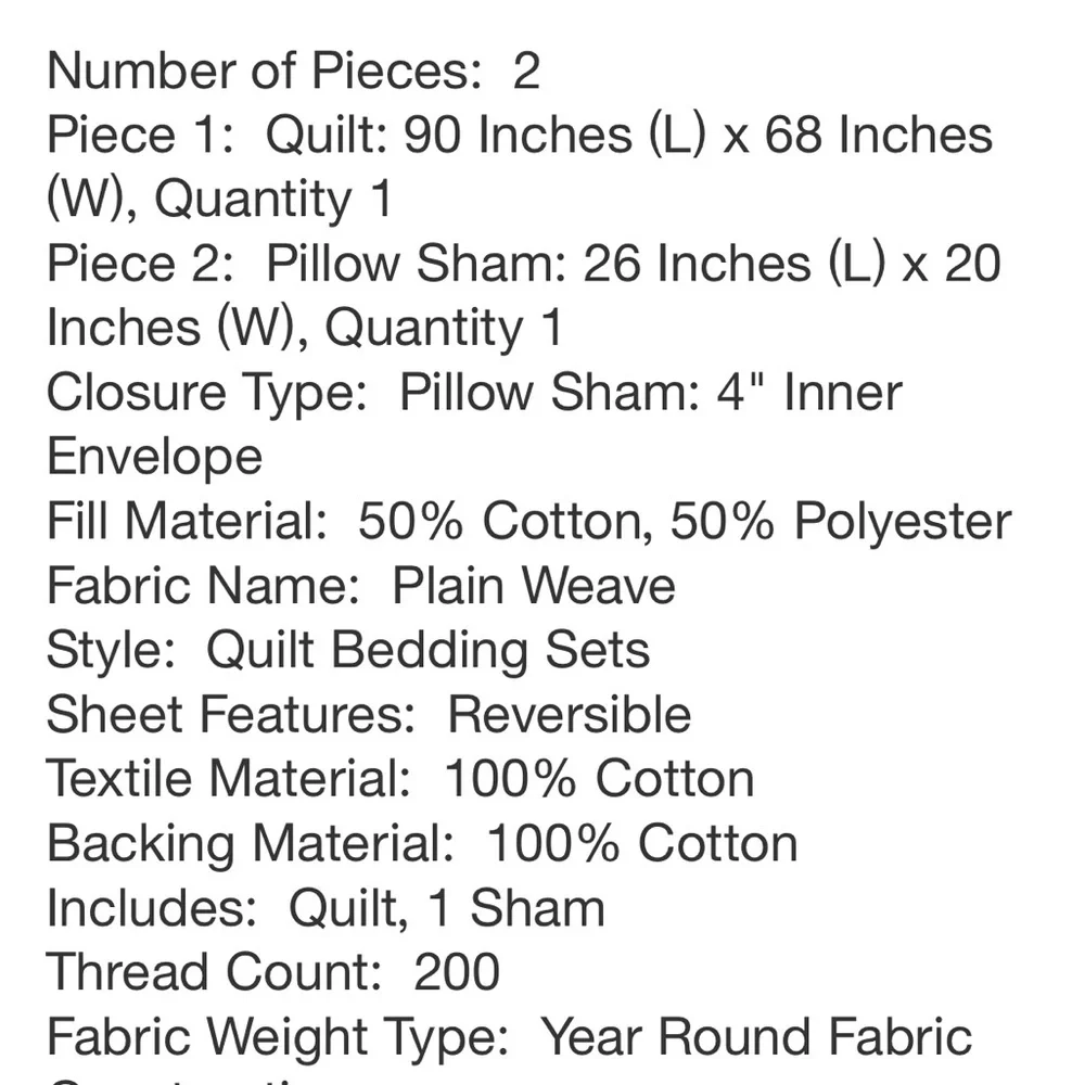 BROOKLYN LOOM NWT 2pc chase quilt set -cream/black -twin XL
